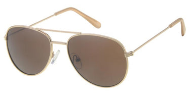 Pilot glasses in metal for children 5-8 years - Light Gold Beige Tip